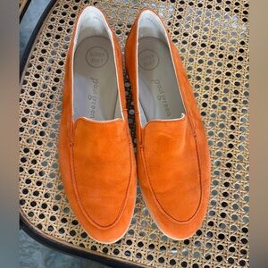 like NEW European Designer (Paul Green) Shoes—Orange Suede Loafers